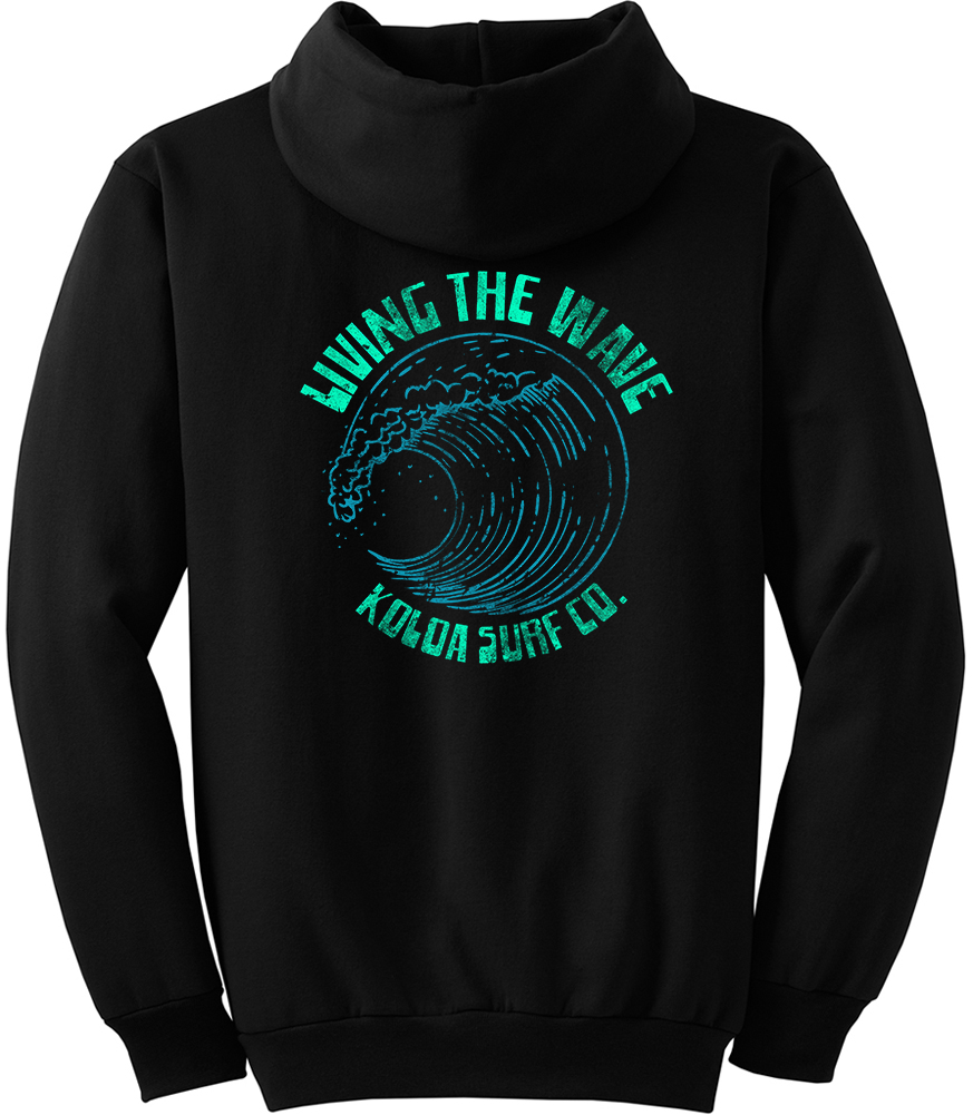 Koloa Surf Break Hoodie - Black