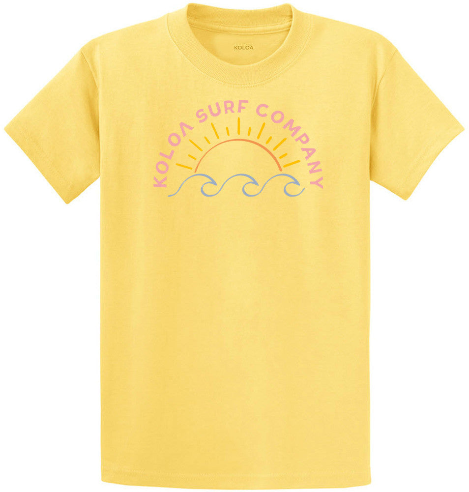 Yellow Koloa Sun & Waves Youth T-Shirt