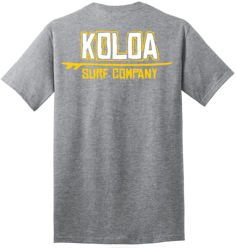 Youth Graphic T-Shirt | 100% Cotton T-Shirt | Koloa Surf Company Athletic Heather / Youth Medium, image size:954x1001