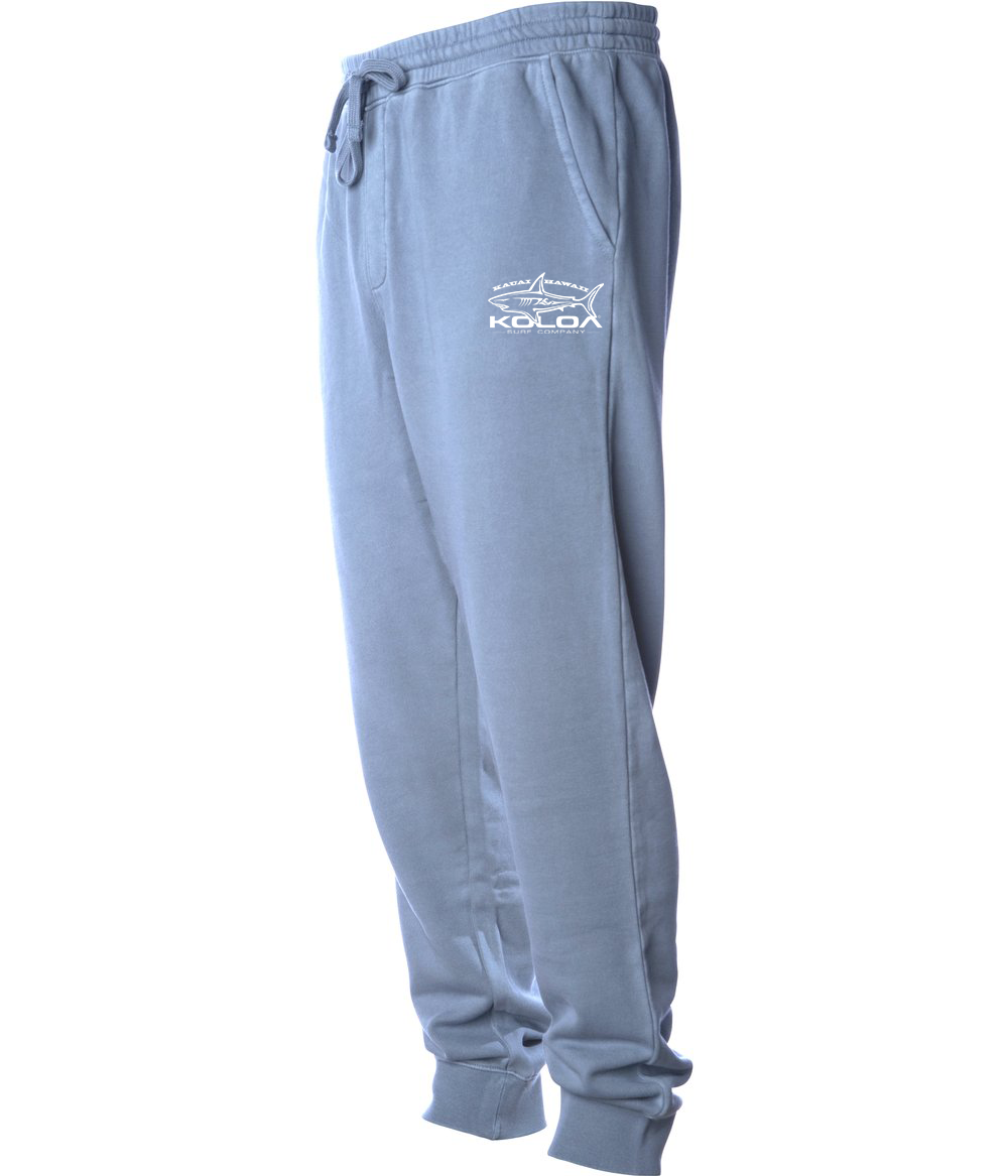 Koloa Great White Shark Fleece Sweatpants - Pigment Light Blue