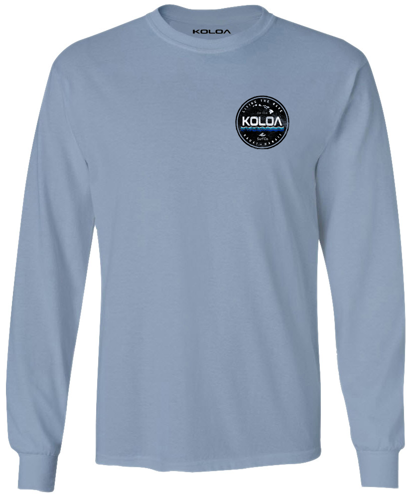 Koloa Kauai Long Sleeve T-Shirt - Stonewashed Blue