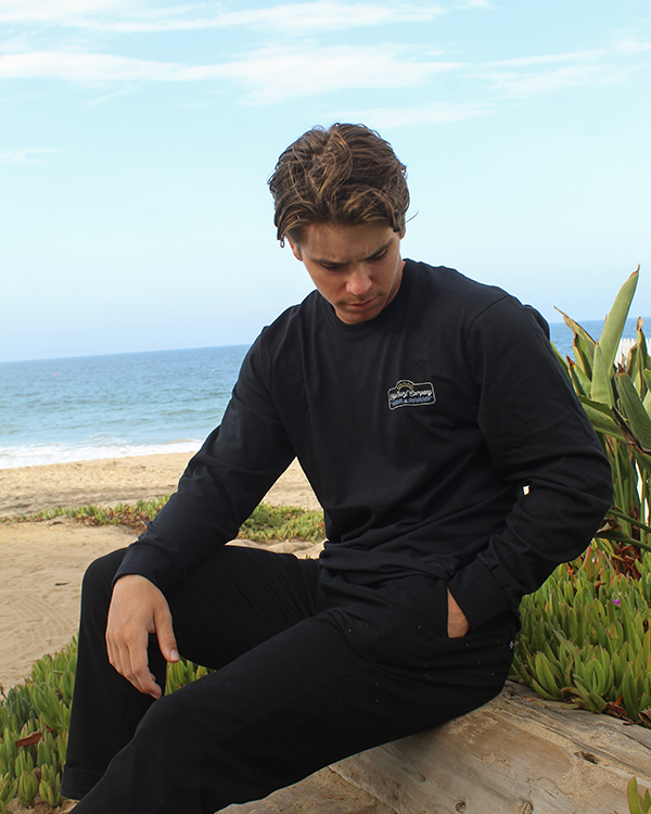 Koloa Original Sun Long Sleeve T-Shirt- Black
