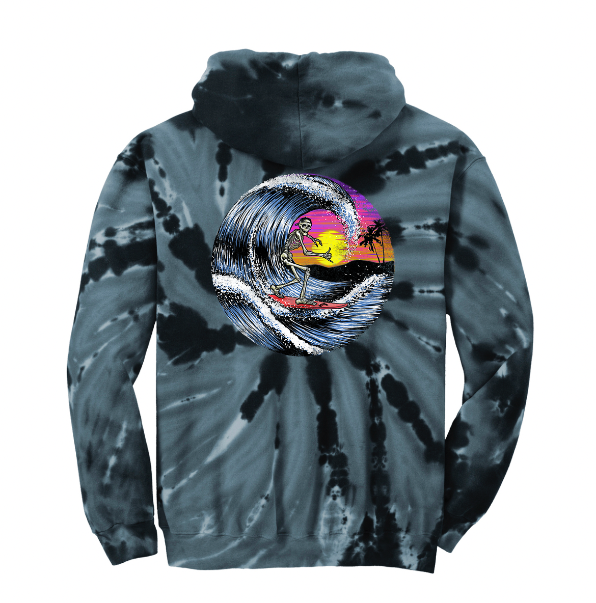 Spooky online season tie-dye hoodie