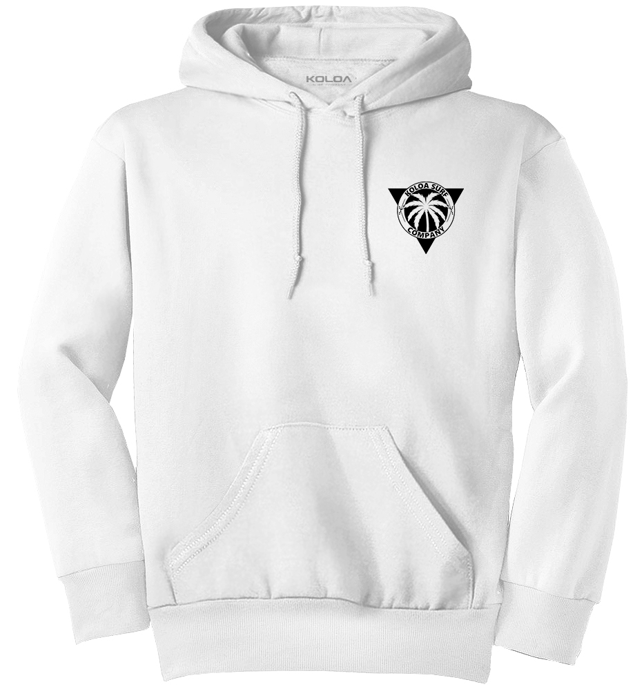 Koloa Dusk Palm Youth Hoodie - White