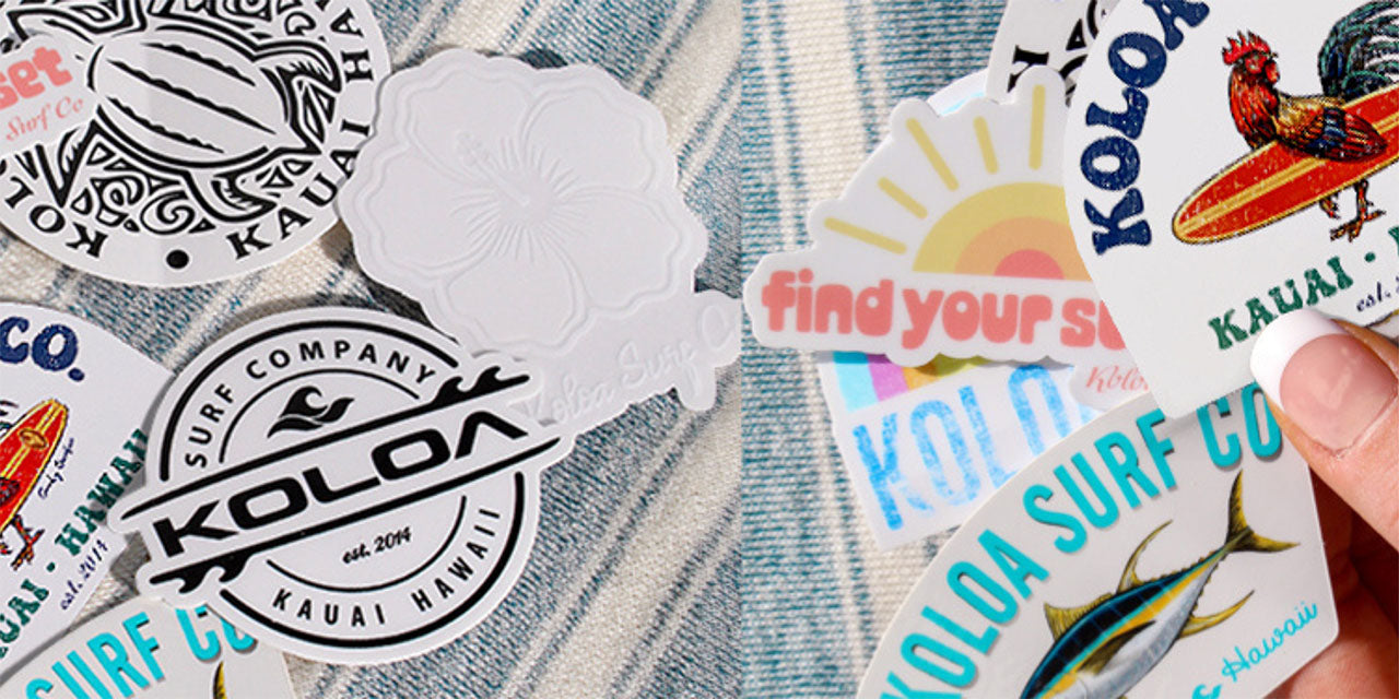 Get Your Free Sticker with Every Koloa Surf Company Order!