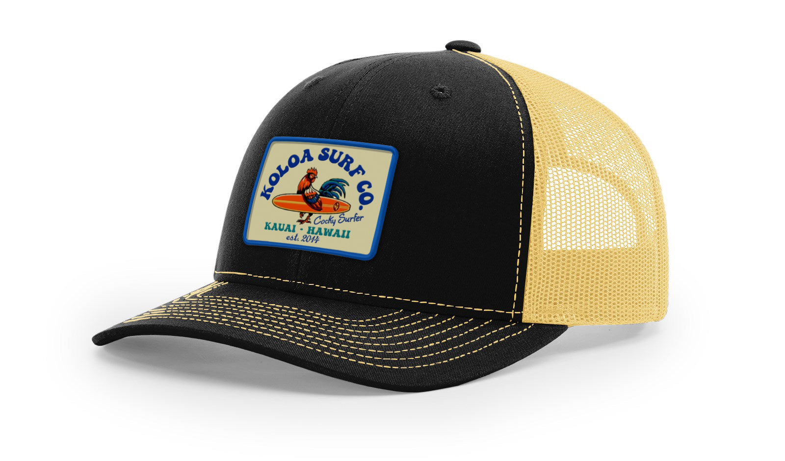 Koloa Cocky Surfer Patch Richardson 112 Trucker Hat