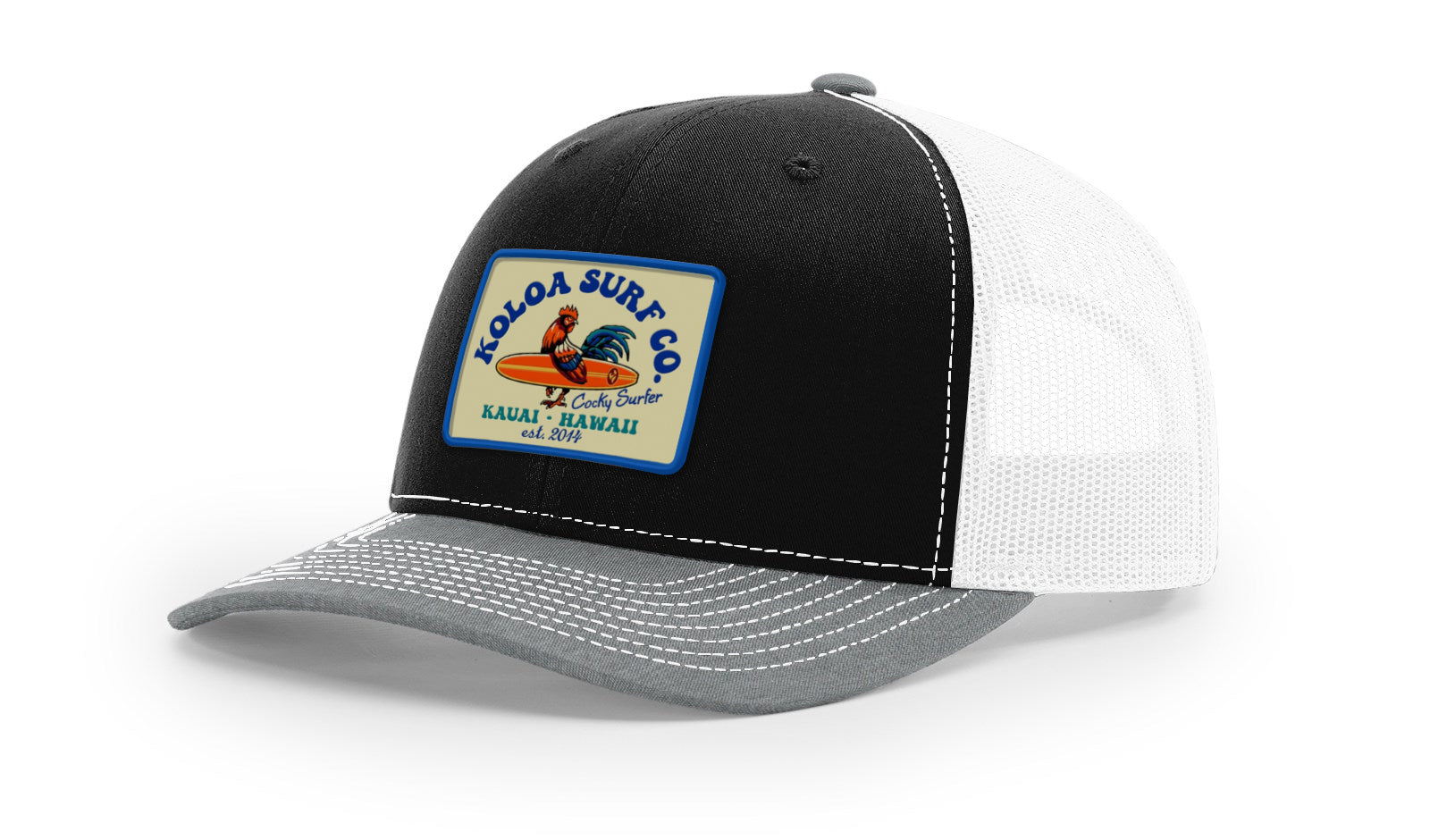 Koloa Cocky Surfer Patch Richardson 112 Trucker Hat