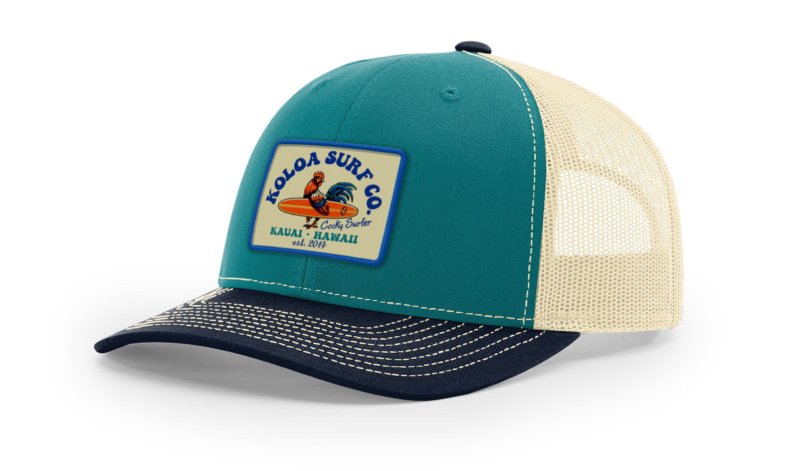 Koloa Cocky Surfer Patch Richardson 112 Trucker Hat