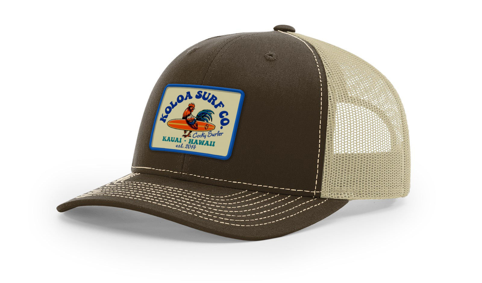 Koloa Cocky Surfer Patch Richardson 112 Trucker Hat