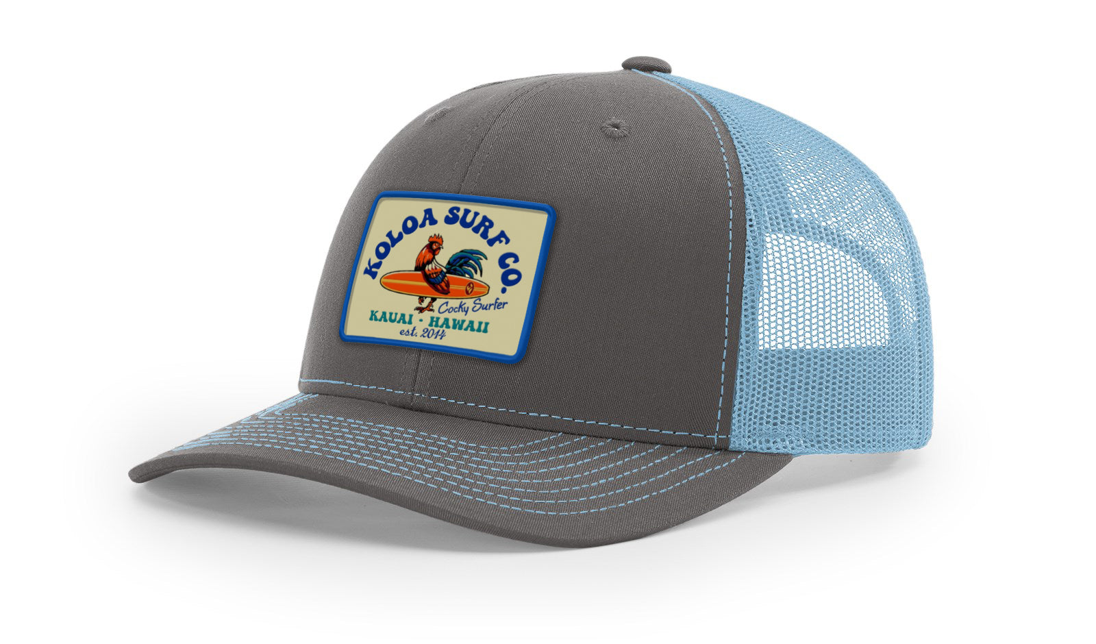 Koloa Cocky Surfer Patch Richardson 112 Trucker Hat