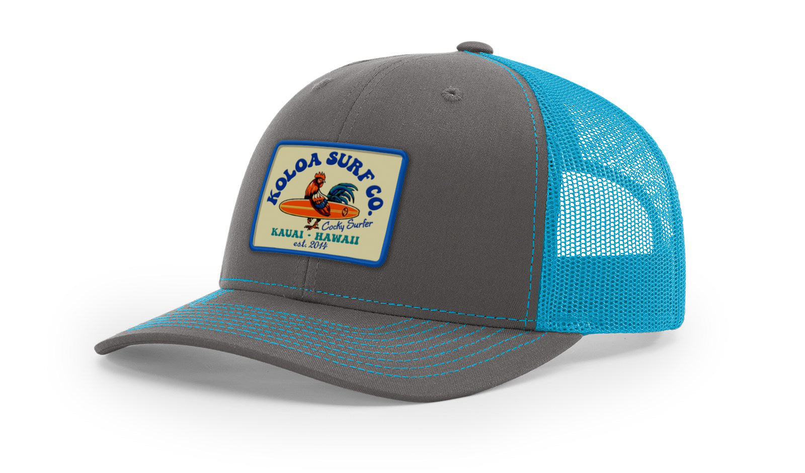 Koloa Cocky Surfer Patch Richardson 112 Trucker Hat