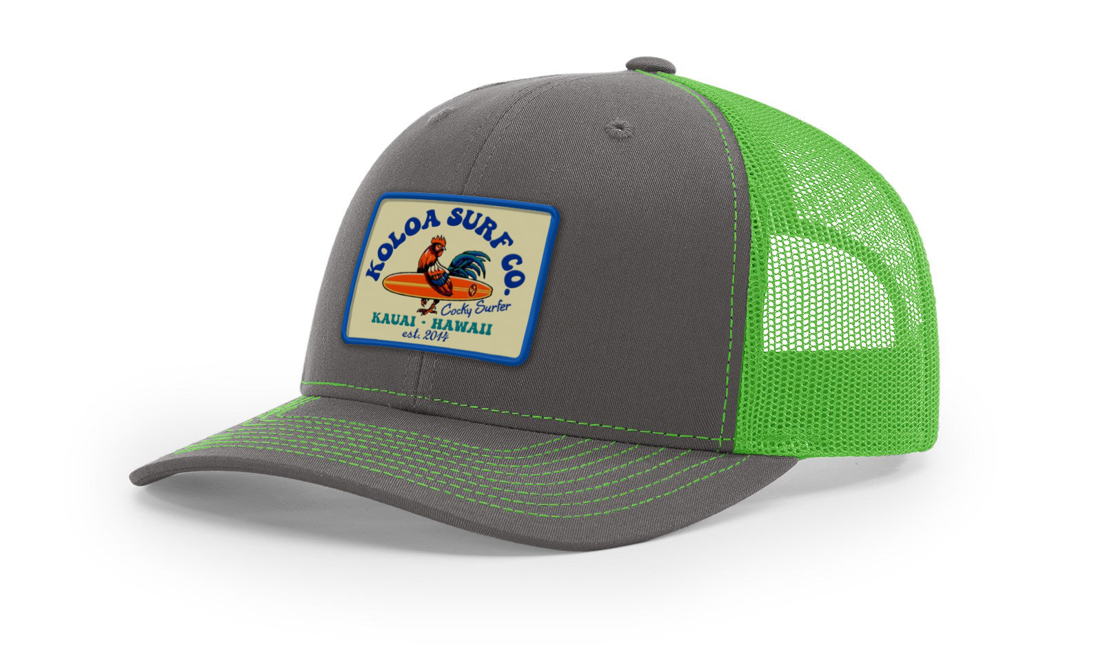 Koloa Cocky Surfer Patch Richardson 112 Trucker Hat