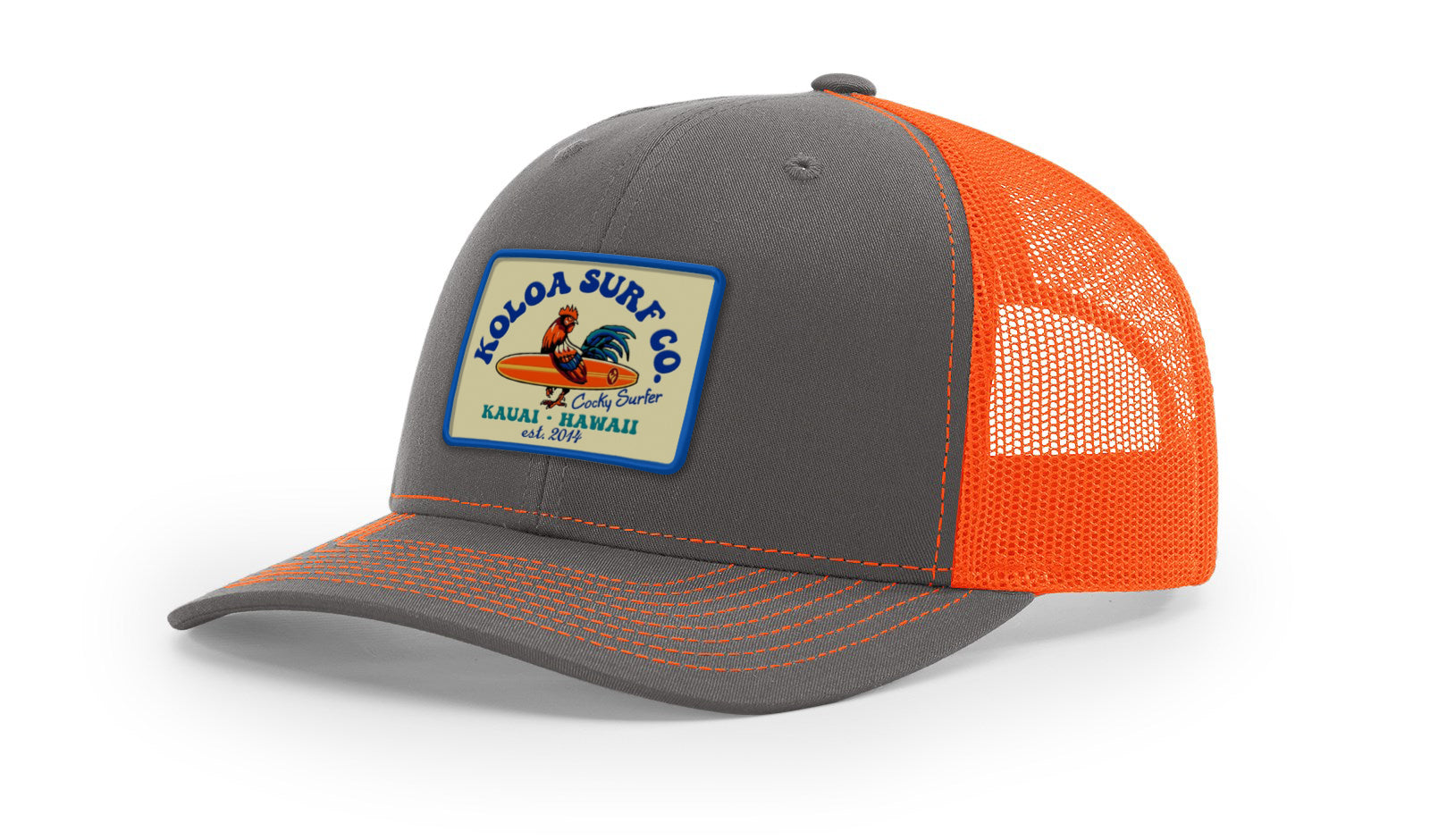 Koloa Cocky Surfer Patch Richardson 112 Trucker Hat