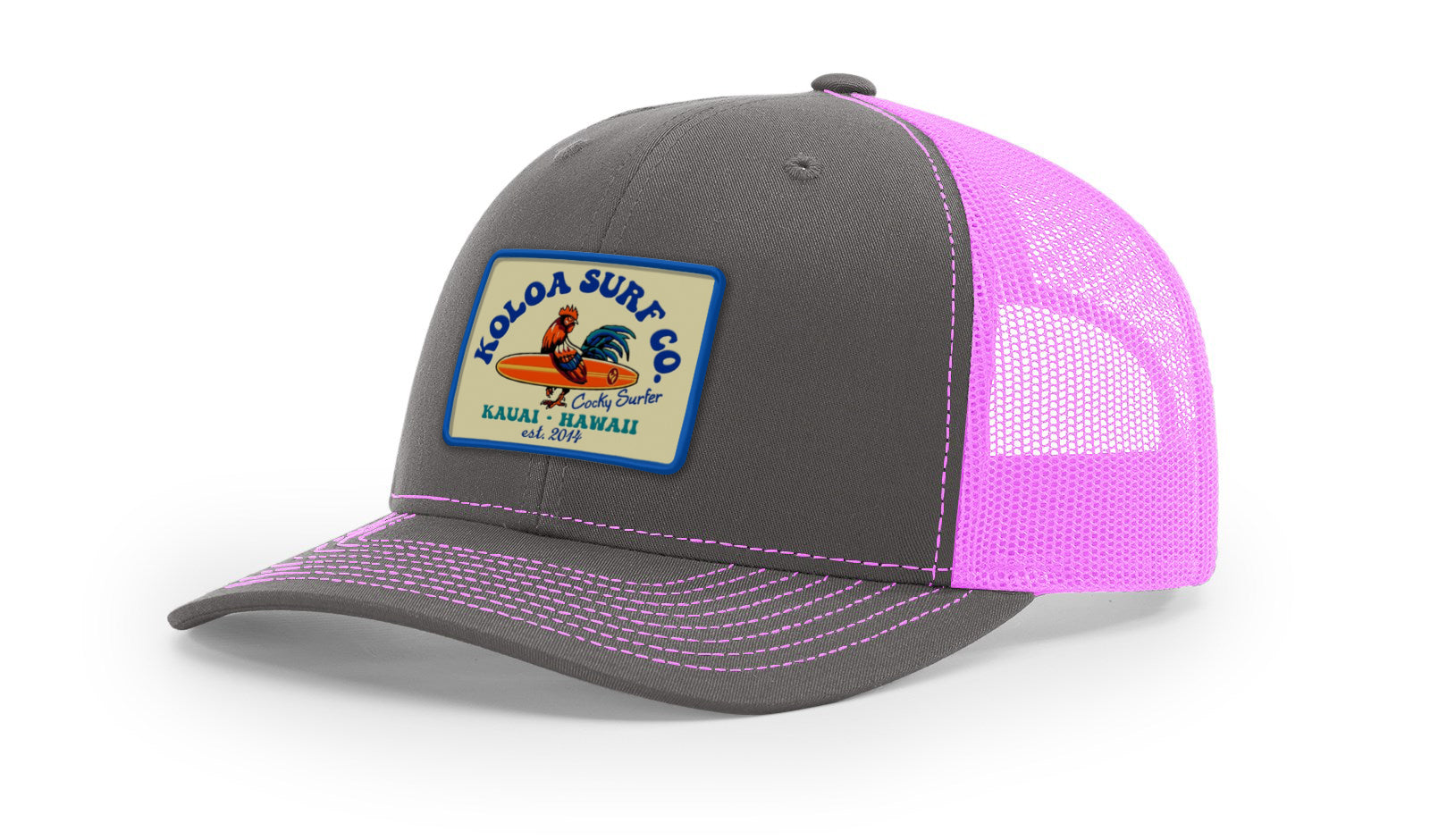 Koloa Cocky Surfer Patch Richardson 112 Trucker Hat