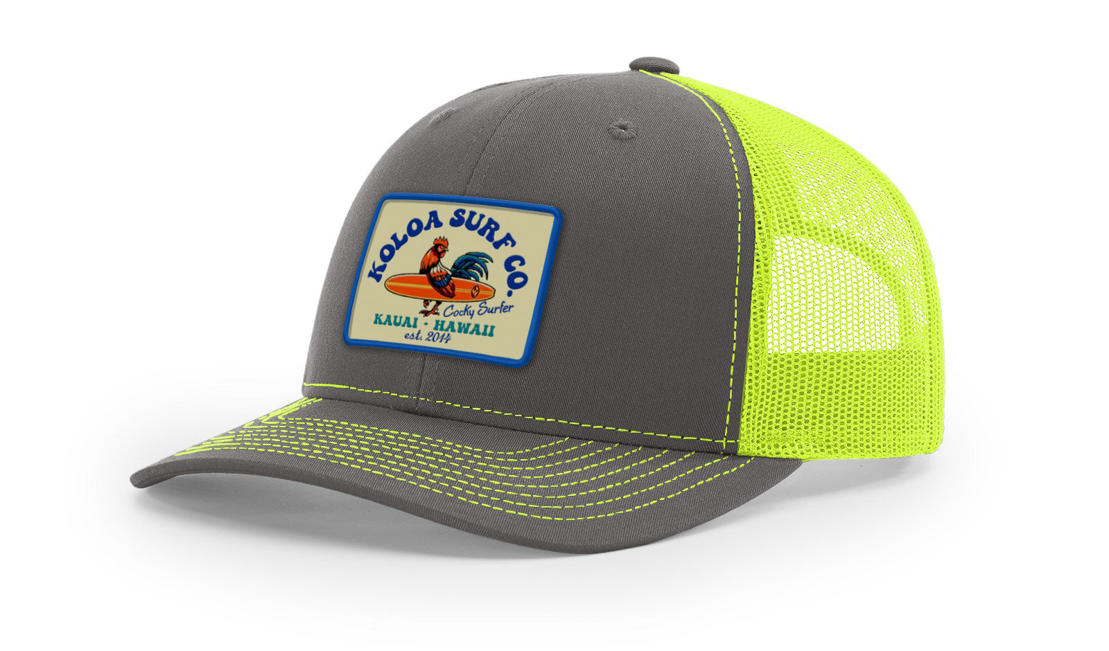 Koloa Cocky Surfer Patch Richardson 112 Trucker Hat