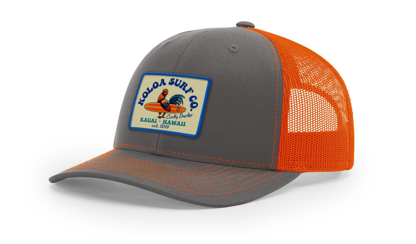 Koloa Cocky Surfer Patch Richardson 112 Trucker Hat