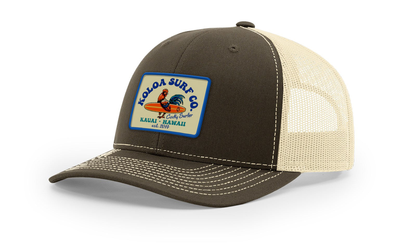 Koloa Cocky Surfer Patch Richardson 112 Trucker Hat