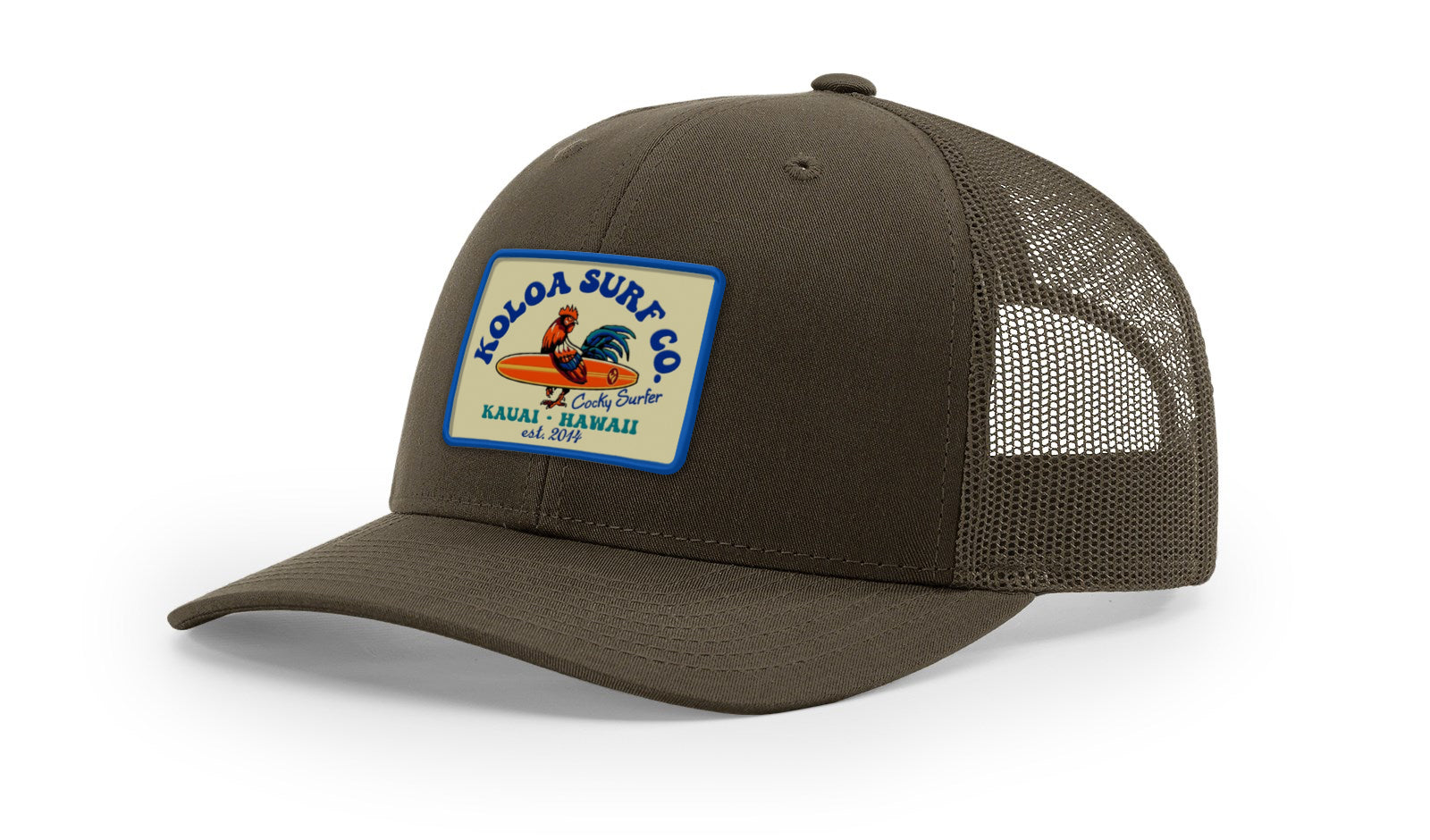 Koloa Cocky Surfer Patch Richardson 112 Trucker Hat