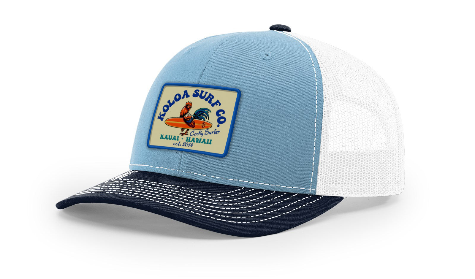 Koloa Cocky Surfer Patch Richardson 112 Trucker Hat