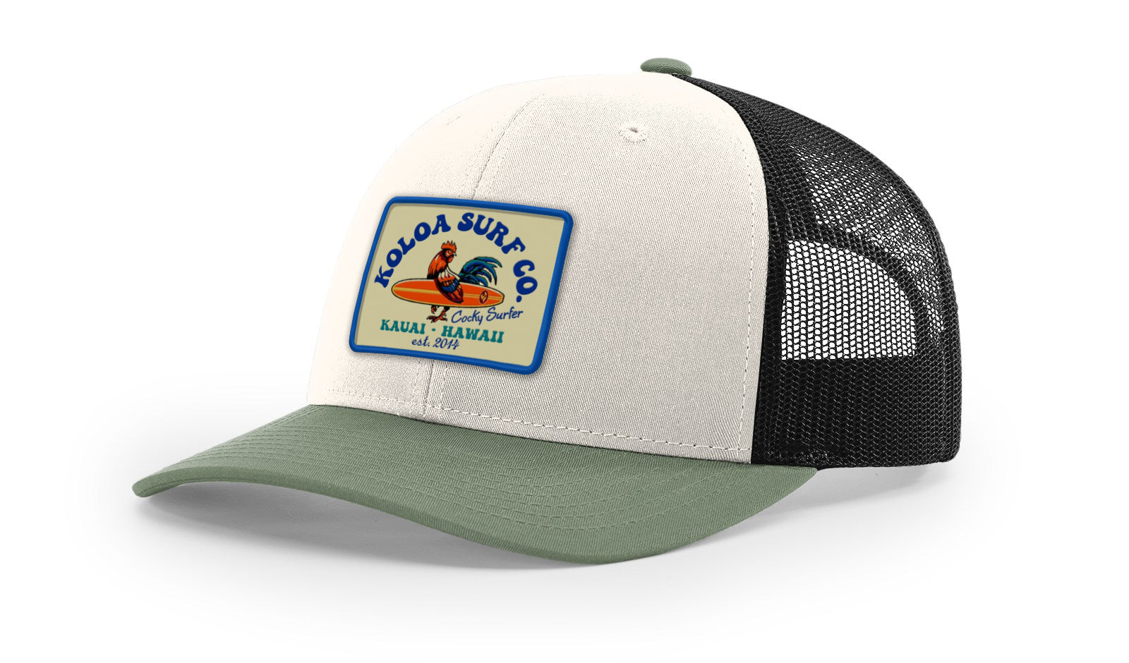 Koloa Cocky Surfer Patch Richardson 112 Trucker Hat