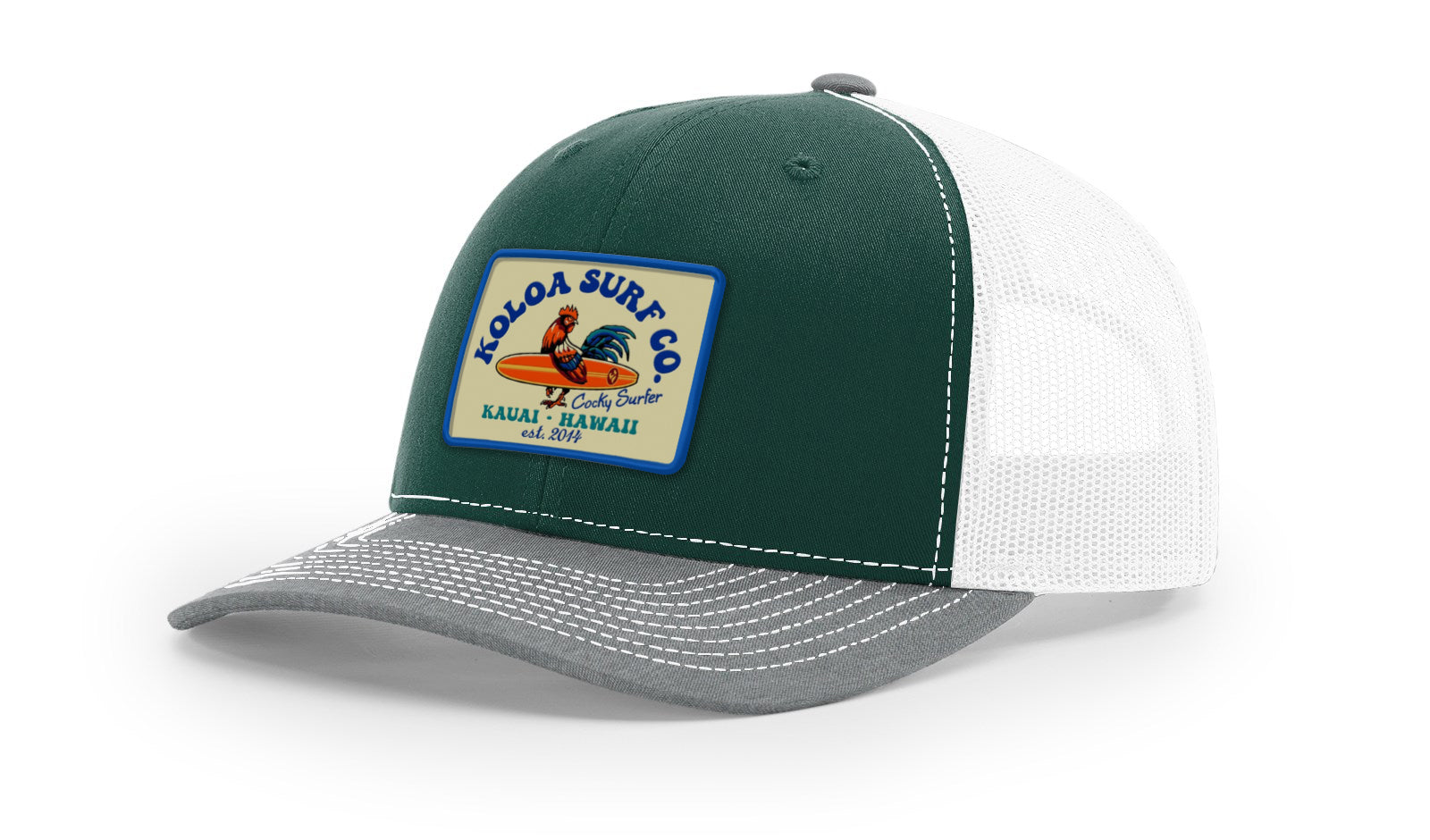 Koloa Cocky Surfer Patch Richardson 112 Trucker Hat