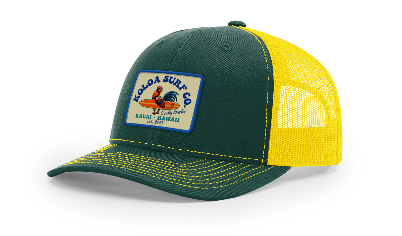 Koloa Cocky Surfer Patch Richardson 112 Trucker Hat