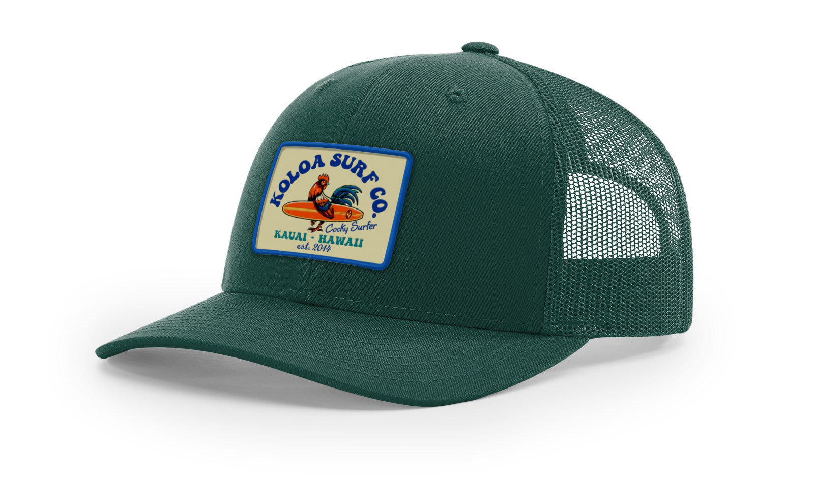 Koloa Cocky Surfer Patch Richardson 112 Trucker Hat