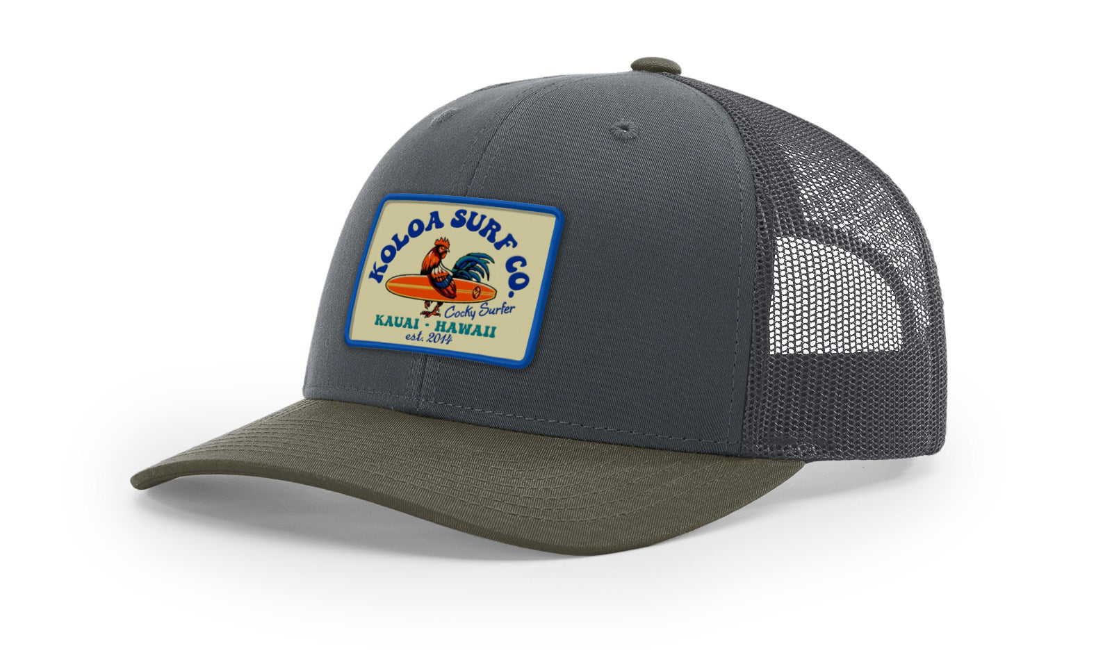 Koloa Cocky Surfer Patch Richardson 112 Trucker Hat
