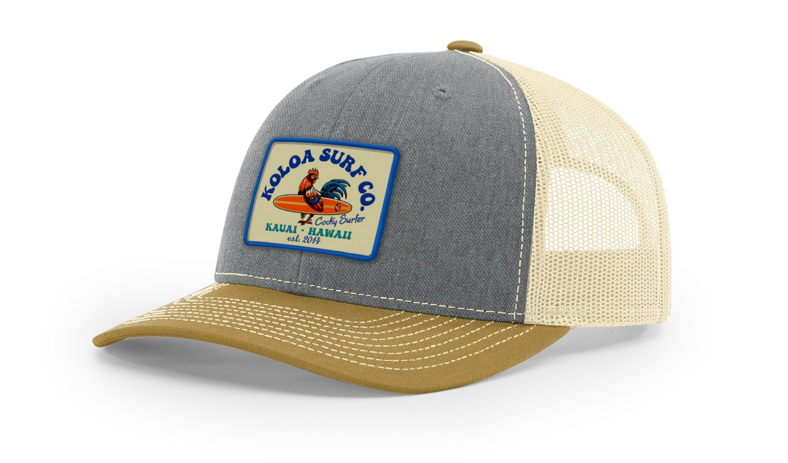 Koloa Cocky Surfer Patch Richardson 112 Trucker Hat