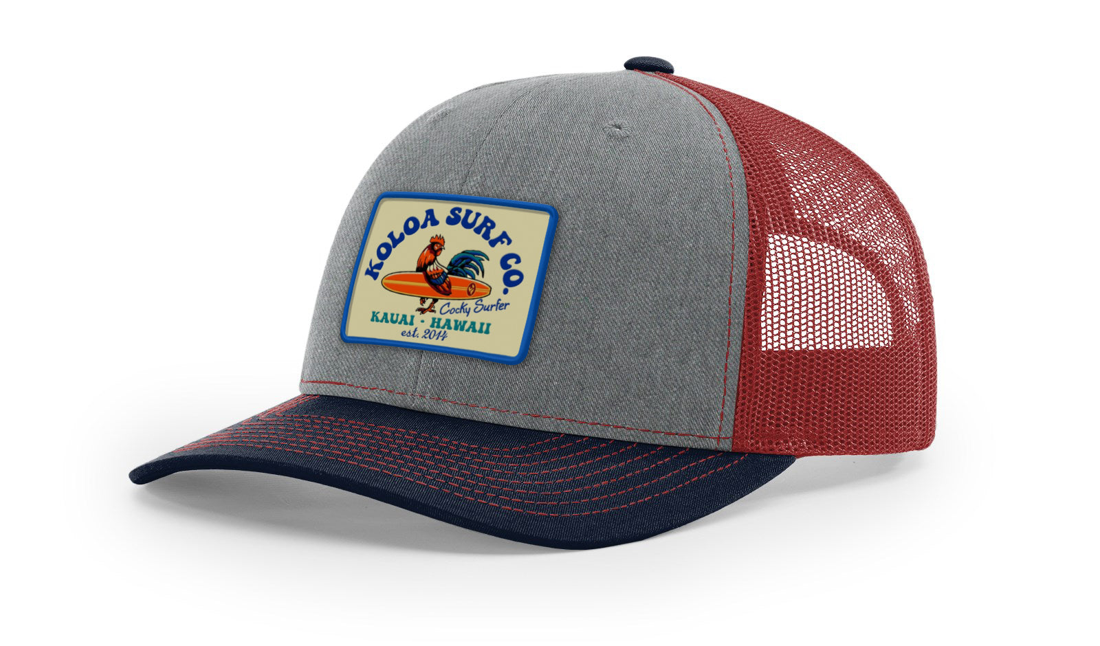 Koloa Cocky Surfer Patch Richardson 112 Trucker Hat