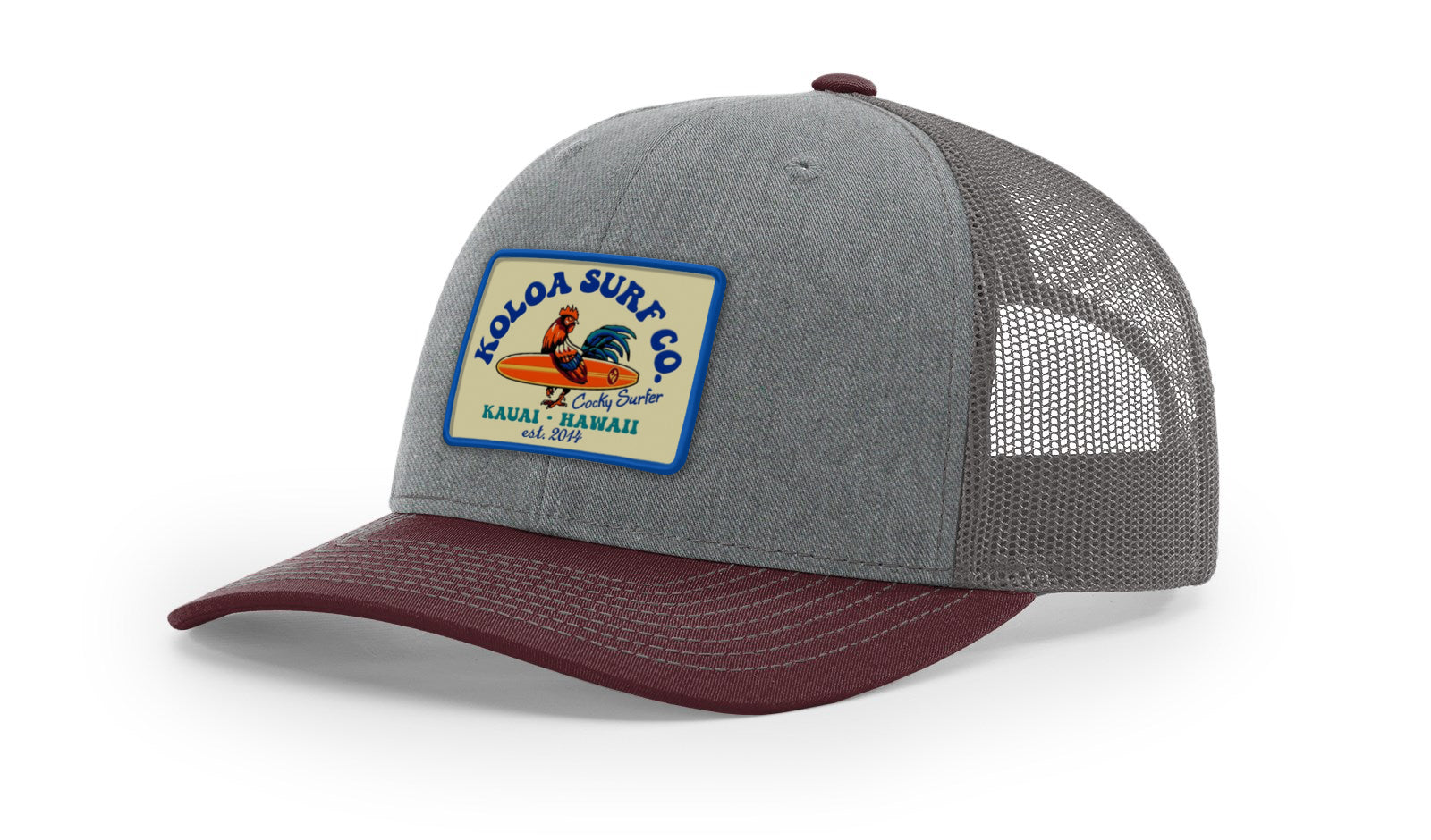 Koloa Cocky Surfer Patch Richardson 112 Trucker Hat