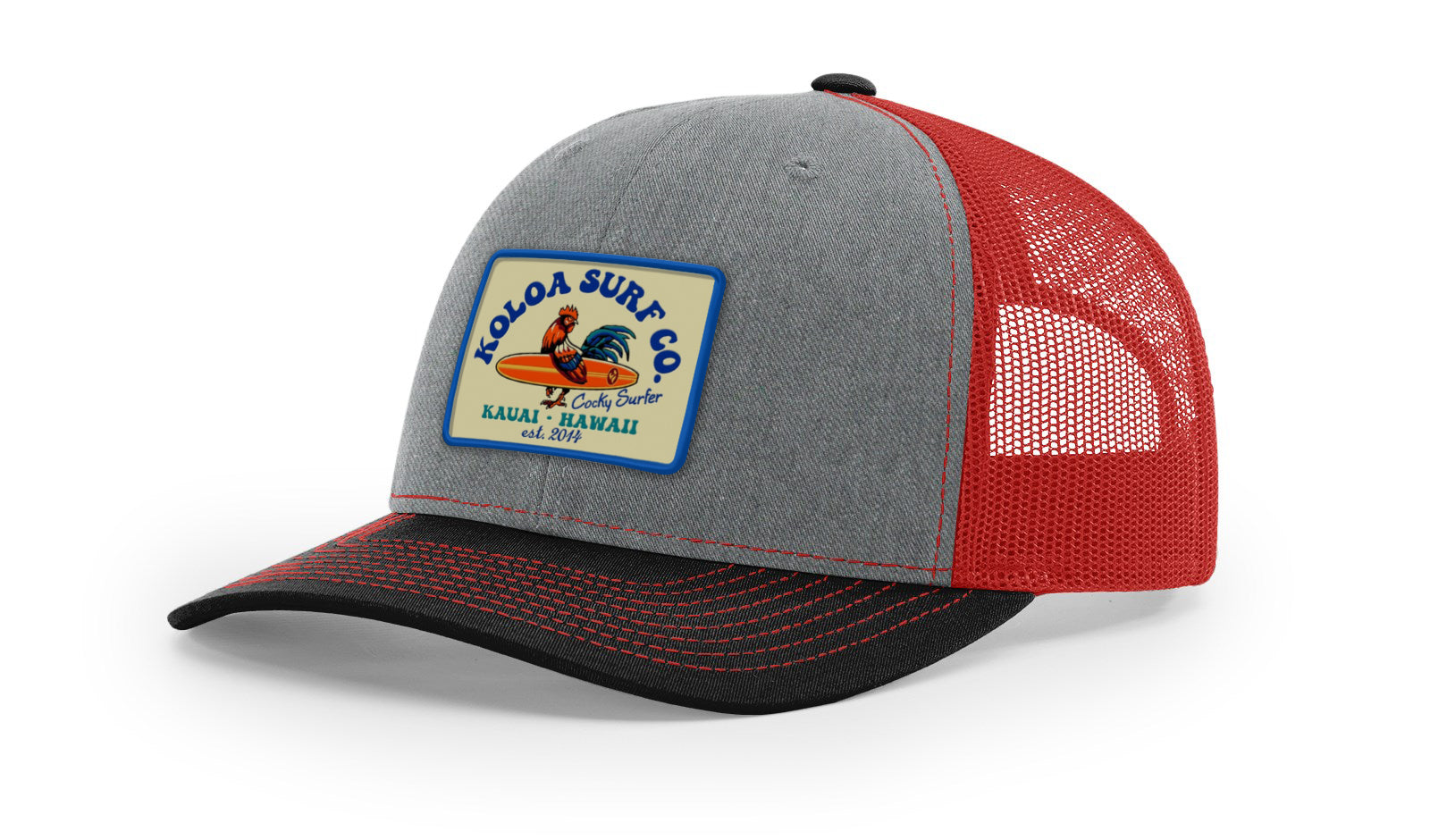 Koloa Cocky Surfer Patch Richardson 112 Trucker Hat