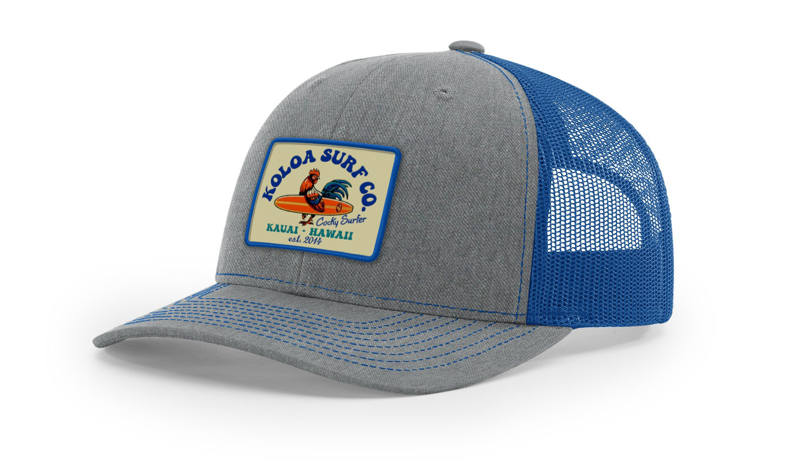 Koloa Cocky Surfer Patch Richardson 112 Trucker Hat