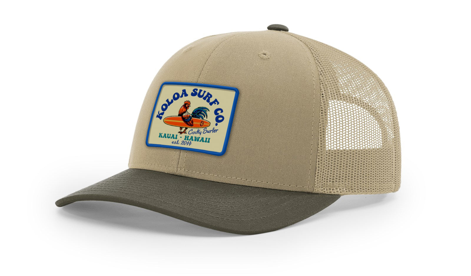 Koloa Cocky Surfer Patch Richardson 112 Trucker Hat