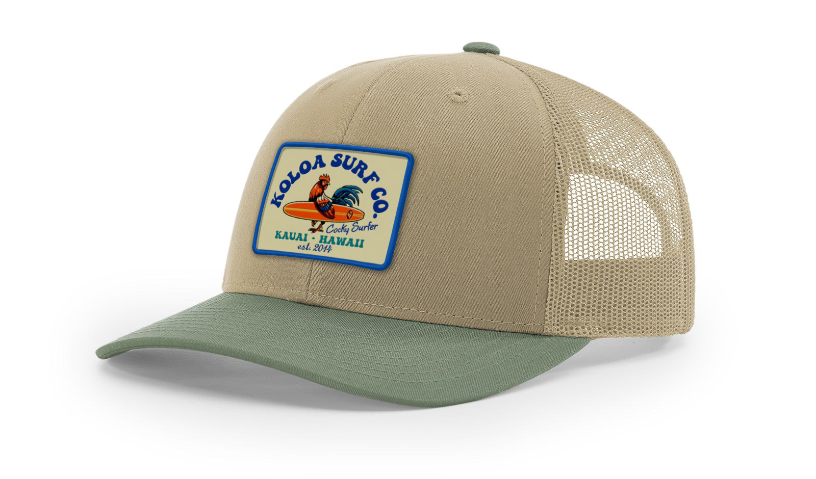 Koloa Cocky Surfer Patch Richardson 112 Trucker Hat