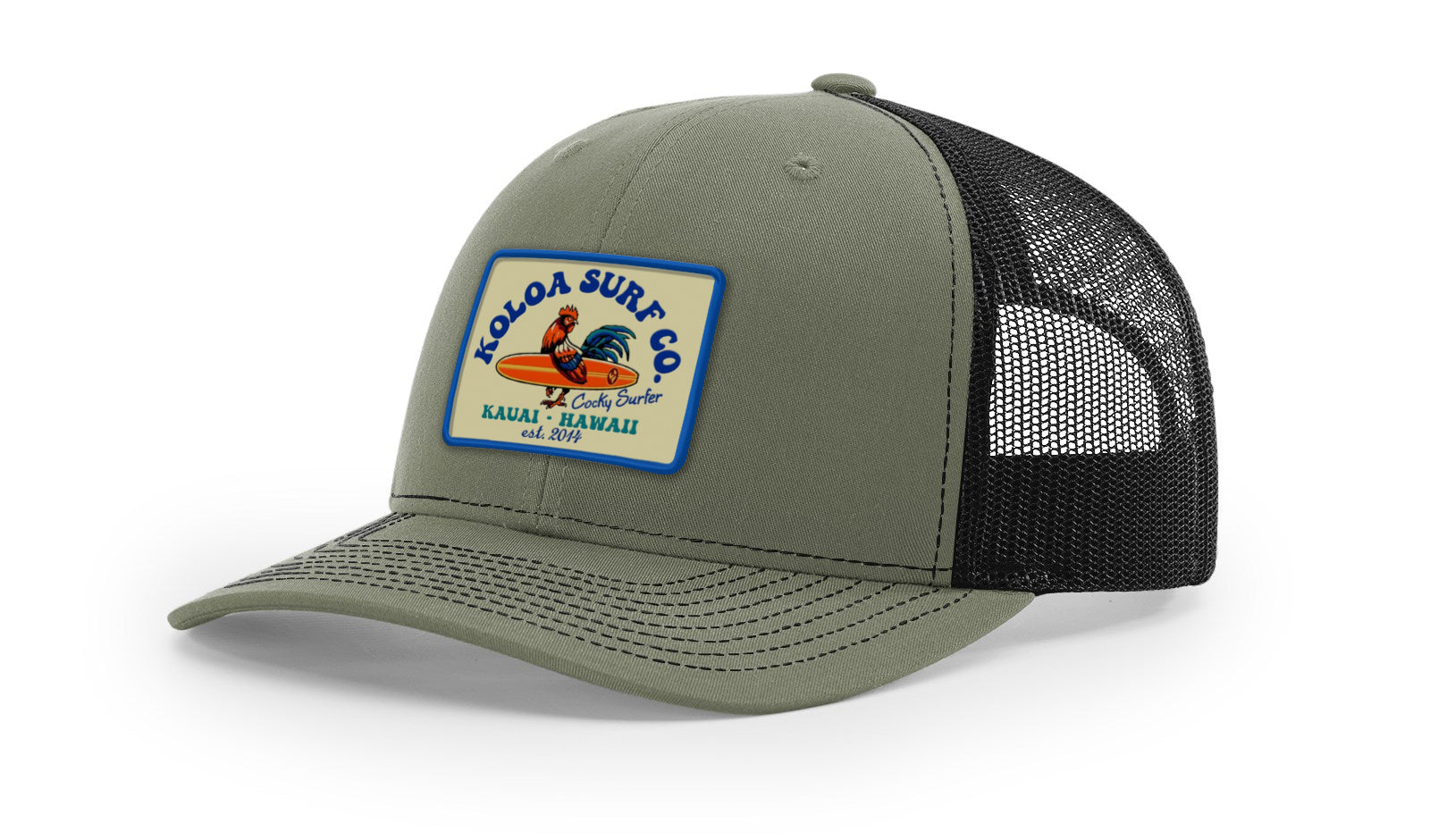 Koloa Cocky Surfer Patch Richardson 112 Trucker Hat