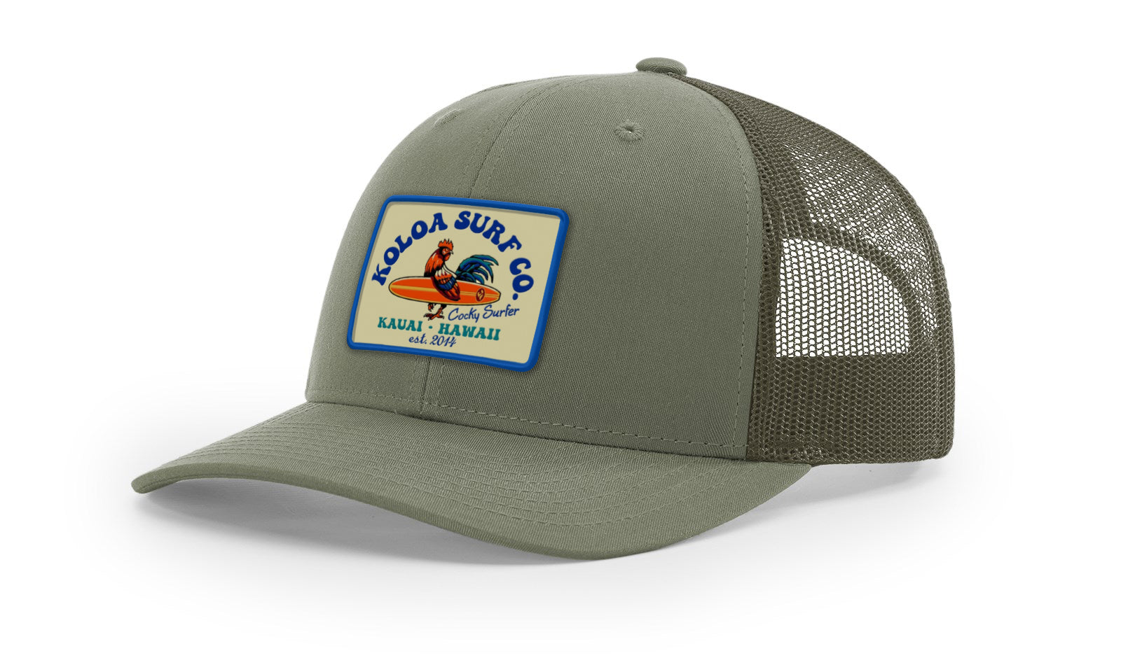 Koloa Cocky Surfer Patch Richardson 112 Trucker Hat