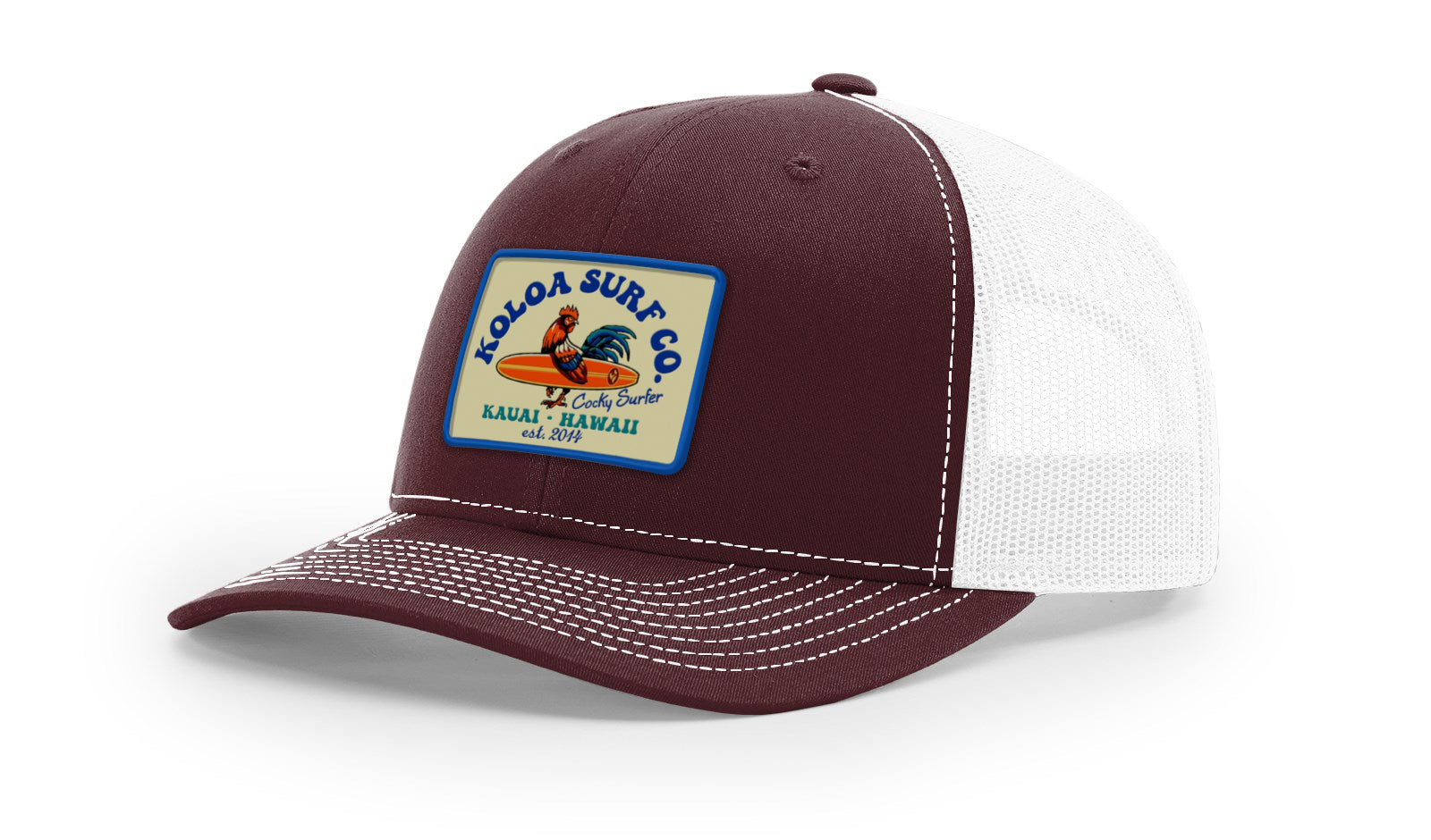 Koloa Cocky Surfer Patch Richardson 112 Trucker Hat