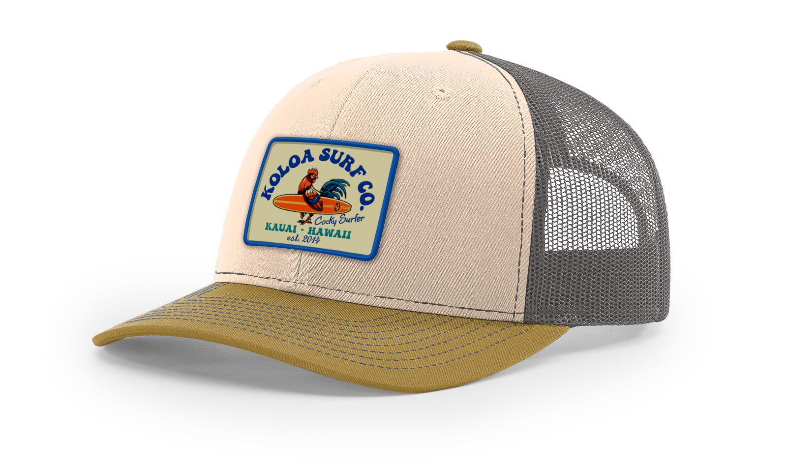 Koloa Cocky Surfer Patch Richardson 112 Trucker Hat