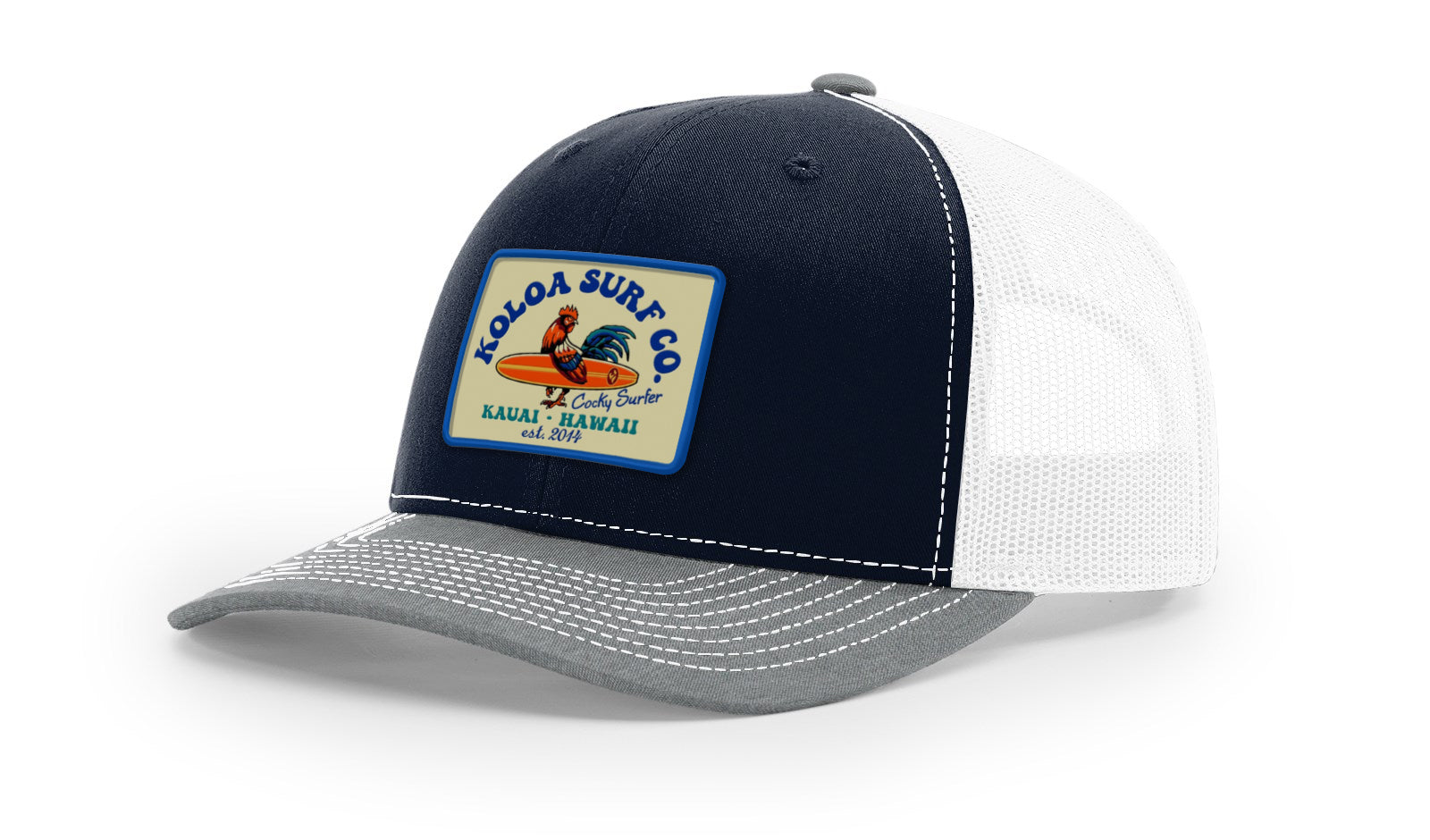 Koloa Cocky Surfer Patch Richardson 112 Trucker Hat