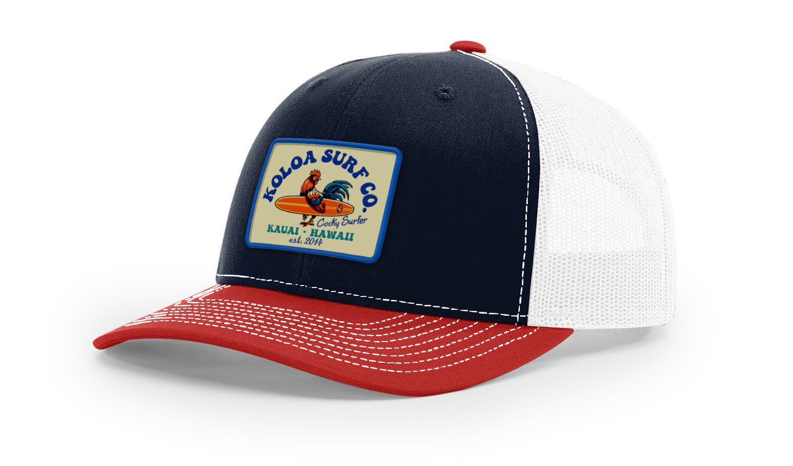 Koloa Cocky Surfer Patch Richardson 112 Trucker Hat
