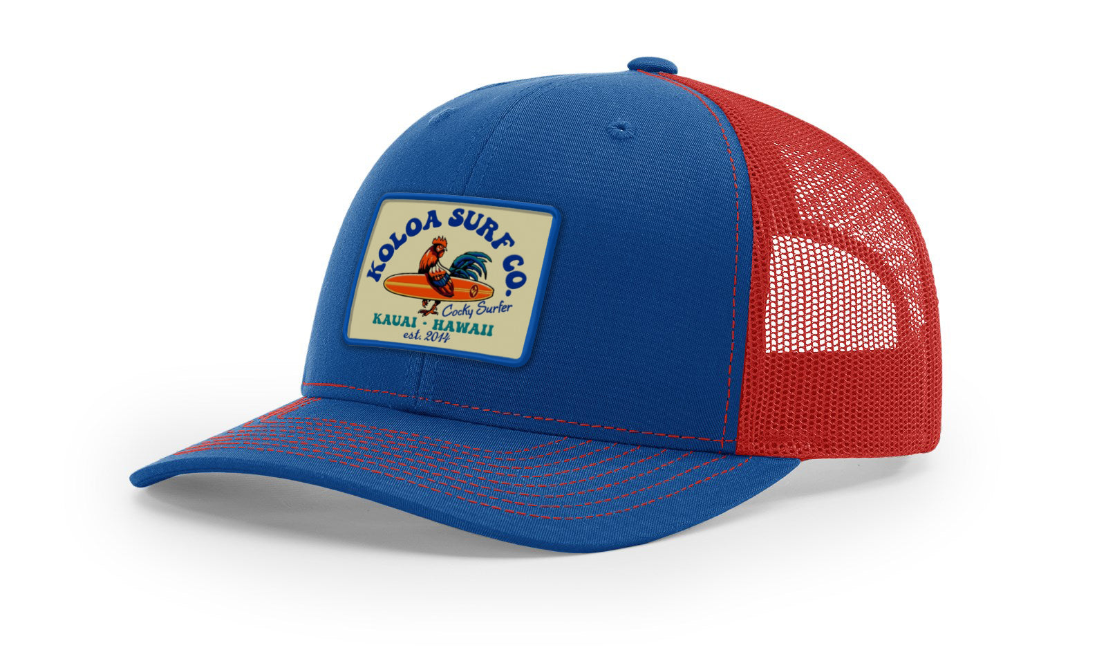 Koloa Cocky Surfer Patch Richardson 112 Trucker Hat