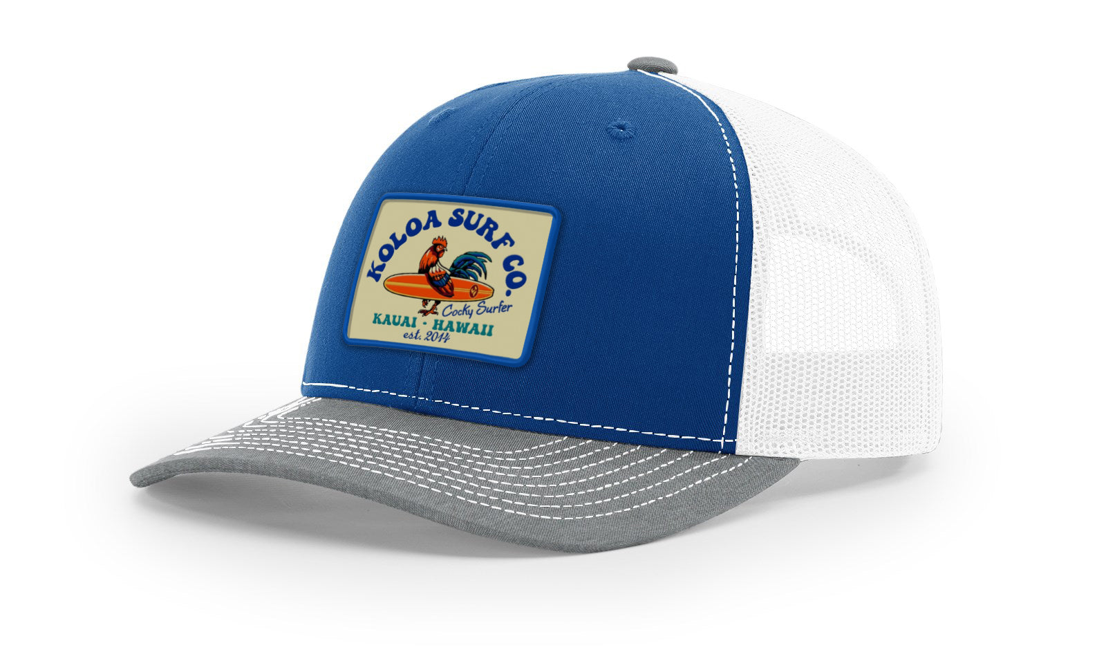 Koloa Cocky Surfer Patch Richardson 112 Trucker Hat