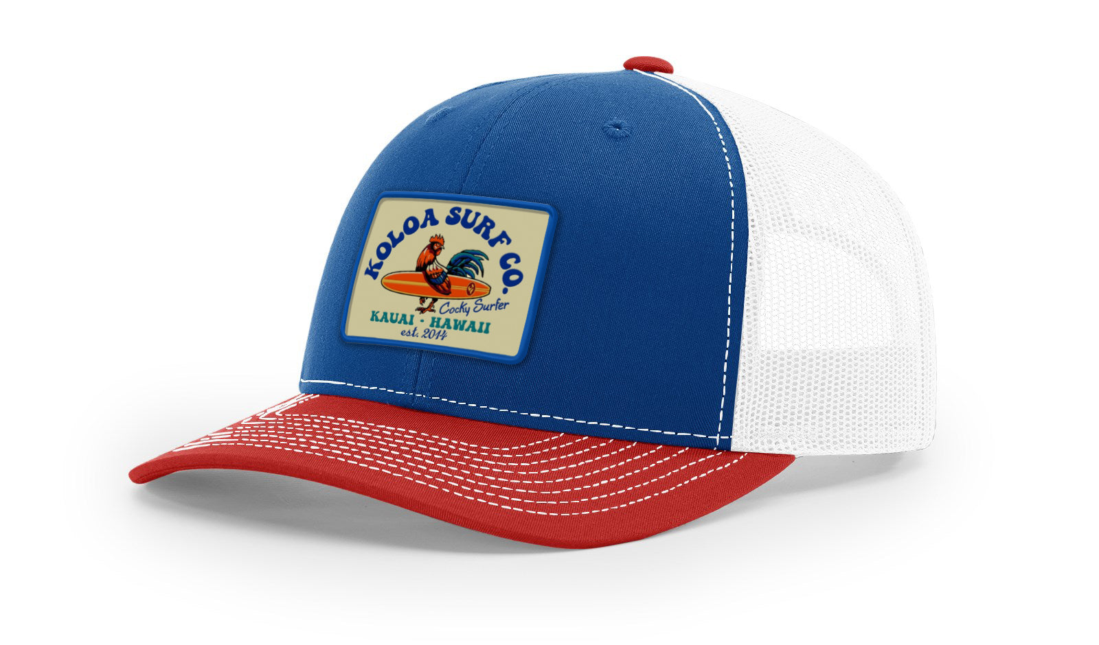 Koloa Cocky Surfer Patch Richardson 112 Trucker Hat