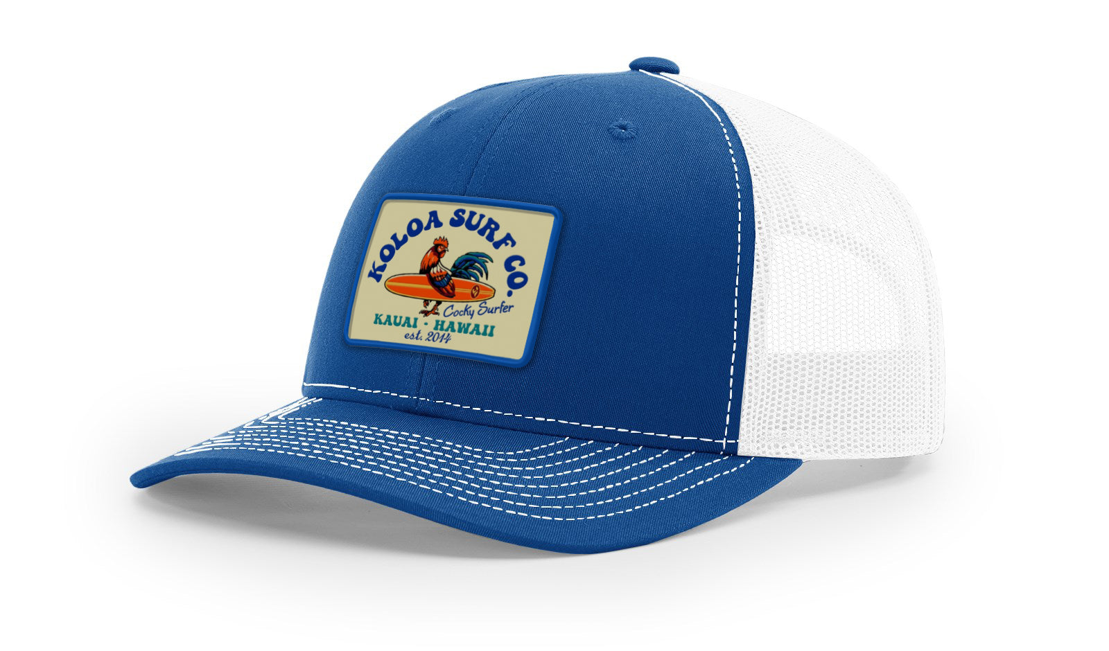 Koloa Cocky Surfer Patch Richardson 112 Trucker Hat