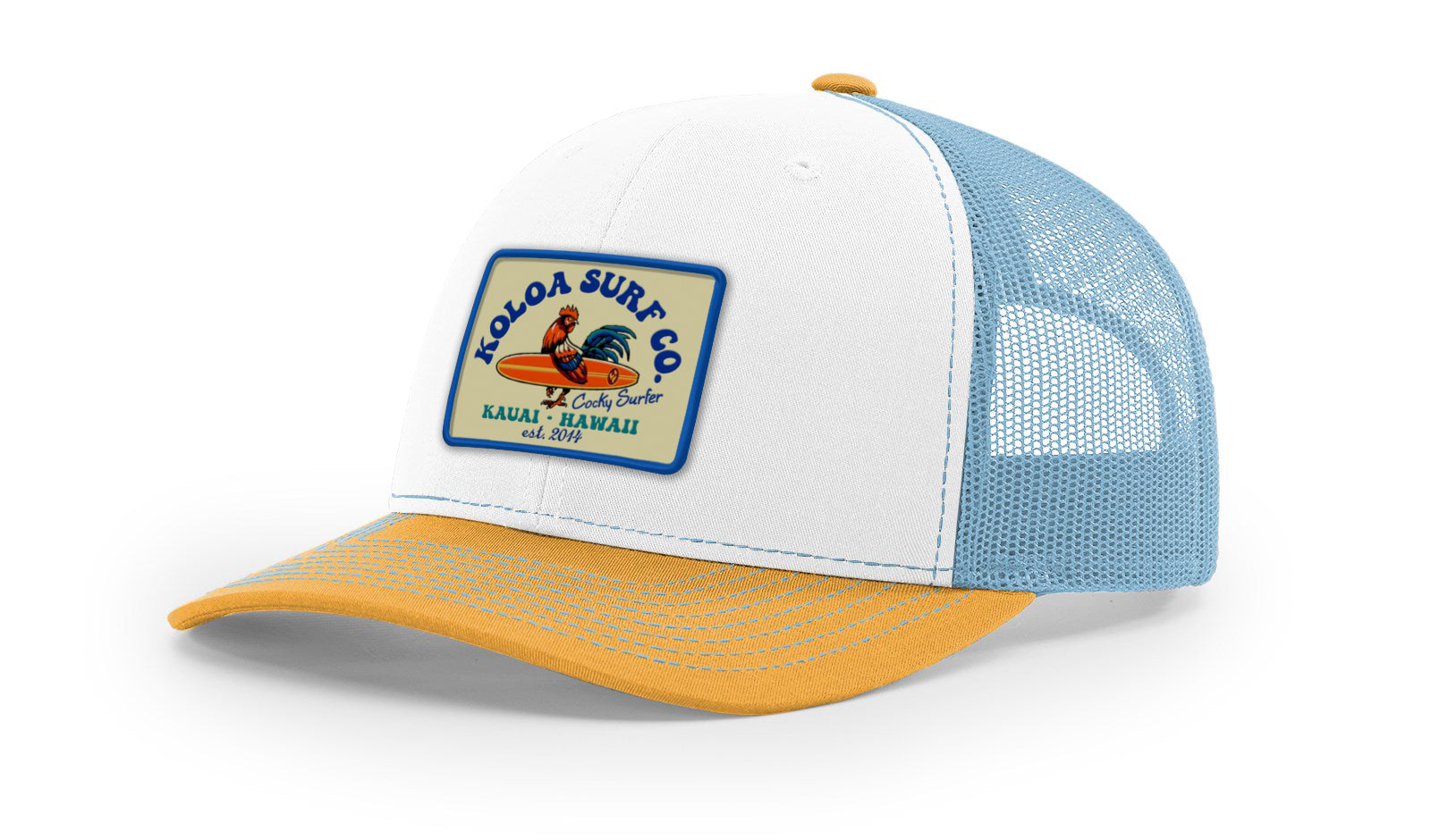 Koloa Cocky Surfer Patch Richardson 112 Trucker Hat
