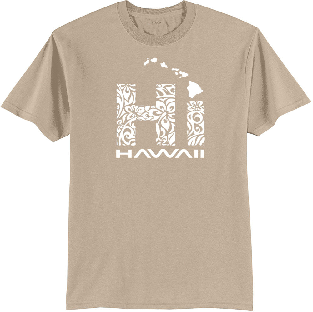 Koloa Hawaiian Islands Tribal HI 50/50 T-Shirt