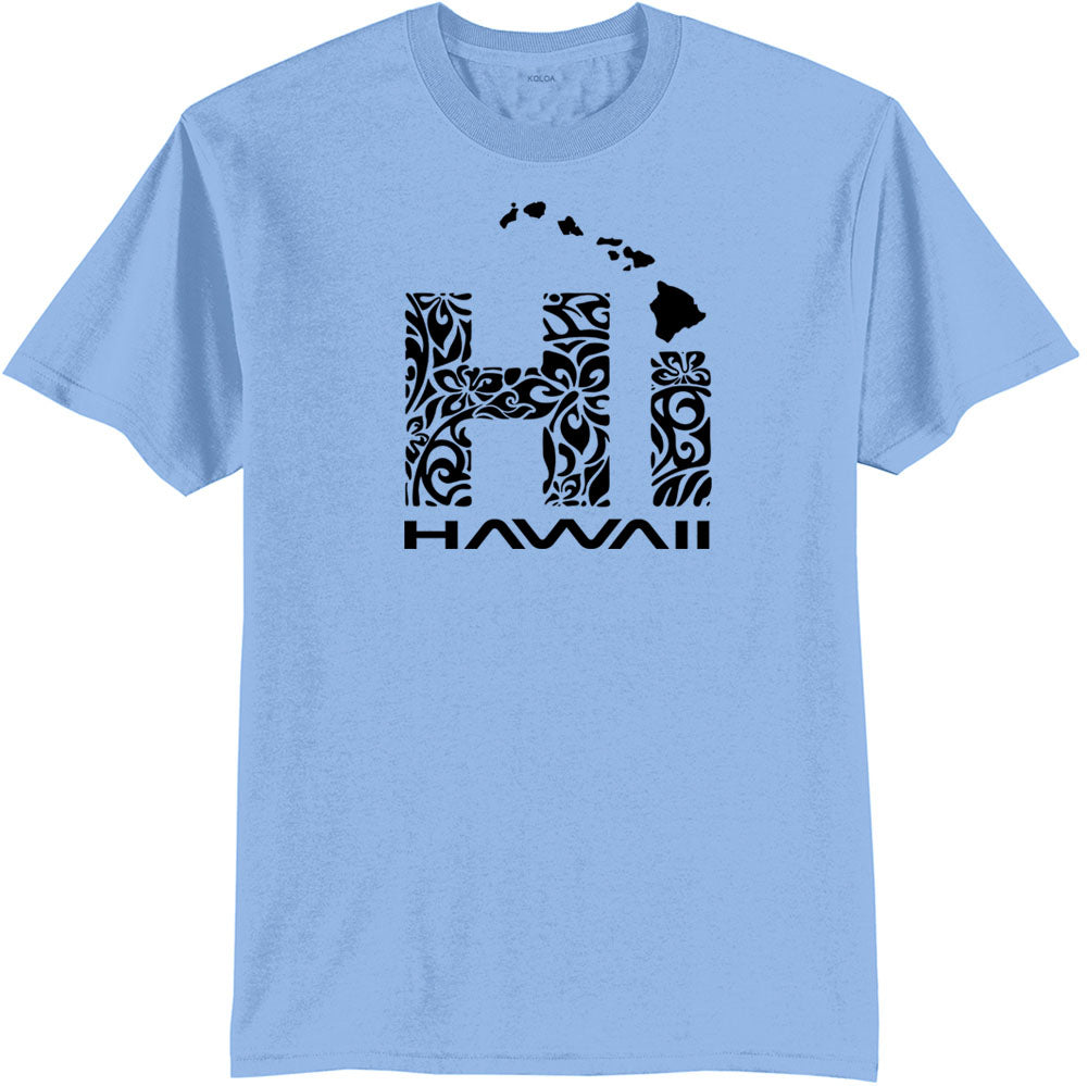 Koloa Hawaiian Islands Tribal HI 50/50 T-Shirt