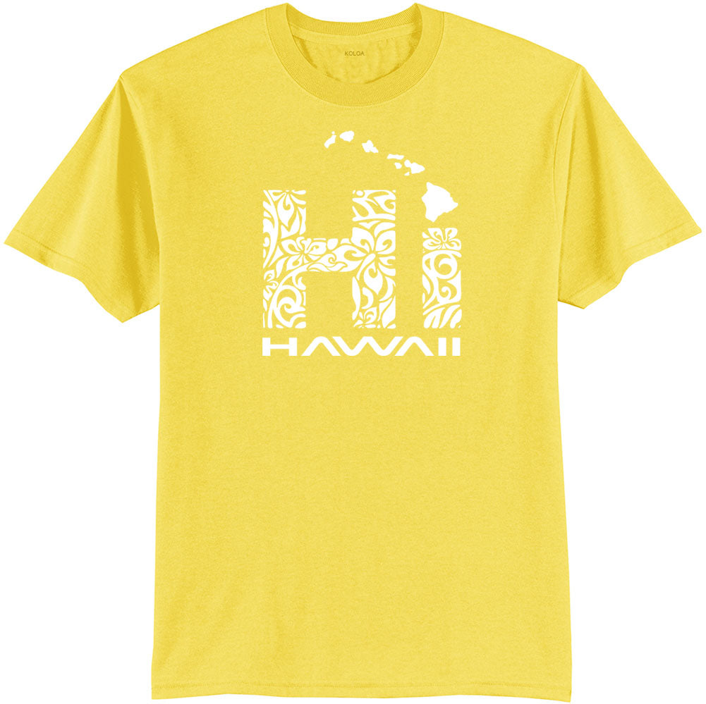 Koloa Hawaiian Islands Tribal HI 50/50 T-Shirt