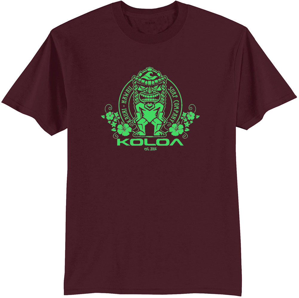 Koloa Tiki Flowers 50/50 T-Shirt